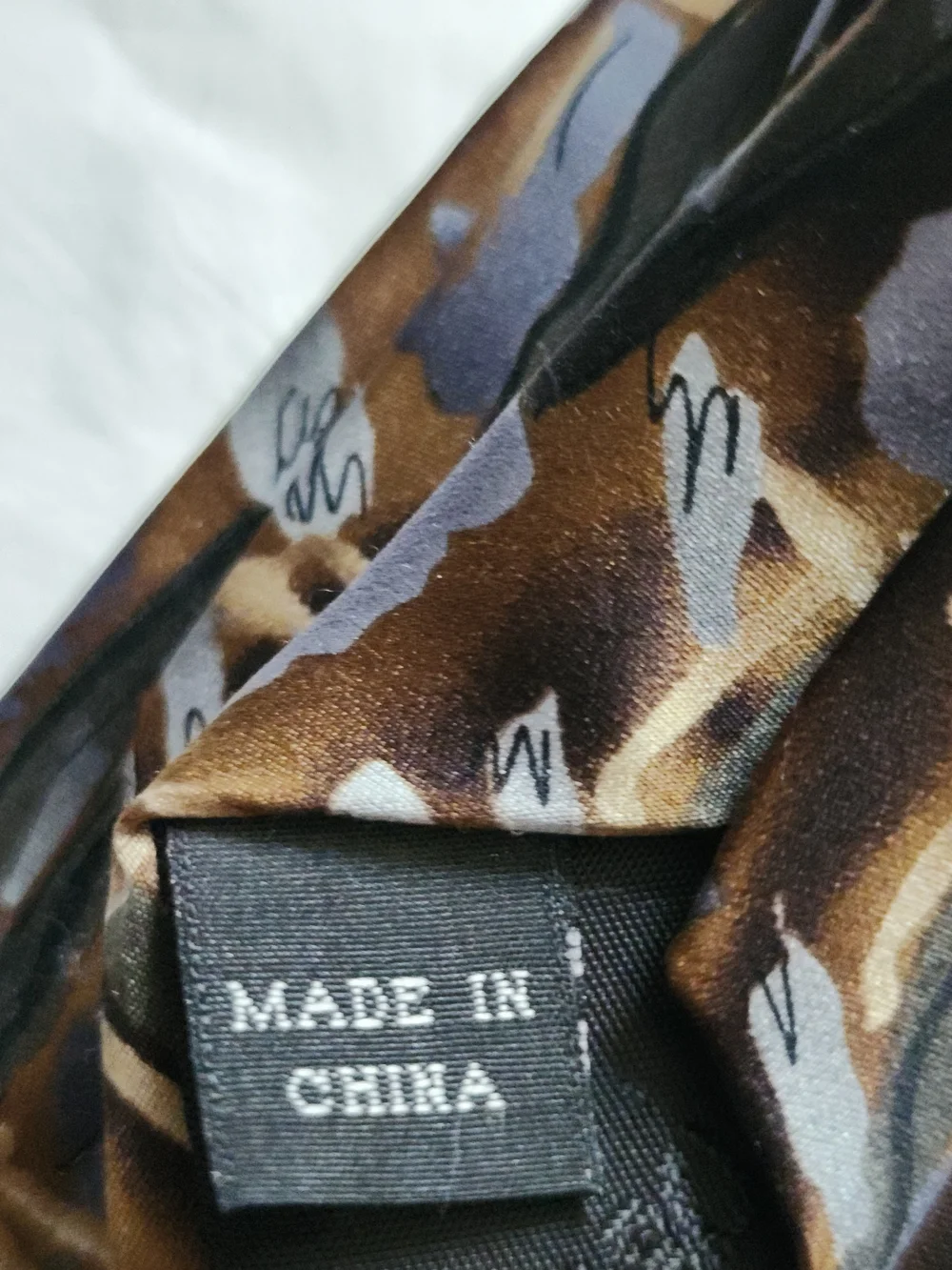J. Garcia California Mission Silk Tie Collection Fifty-Two Brown Gold